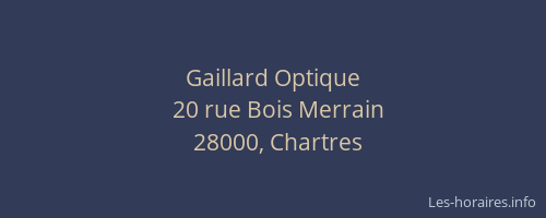 Gaillard Optique