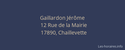 Gaillardon Jérôme