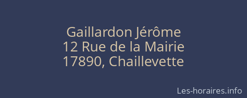 Gaillardon Jérôme