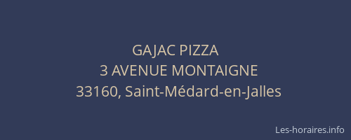 GAJAC PIZZA