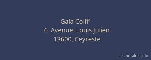 Gala Coiff'