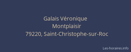 Galais V&eacute;ronique