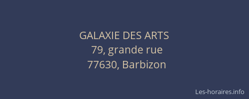 GALAXIE DES ARTS