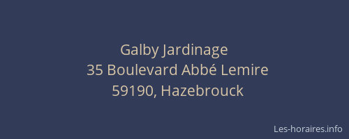 Galby Jardinage