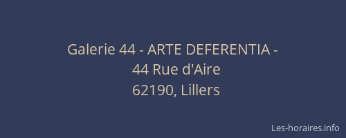 Galerie 44 - ARTE DEFERENTIA -