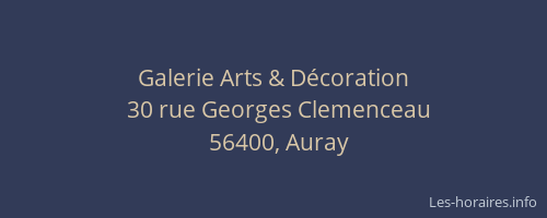 Galerie Arts & Décoration