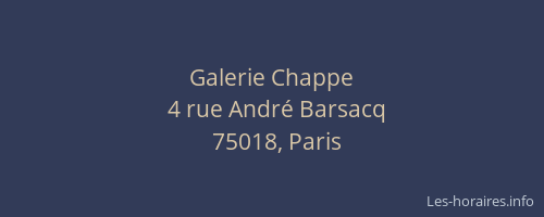 Galerie Chappe