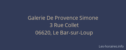 Galerie De Provence Simone