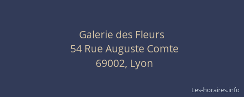 Galerie des Fleurs