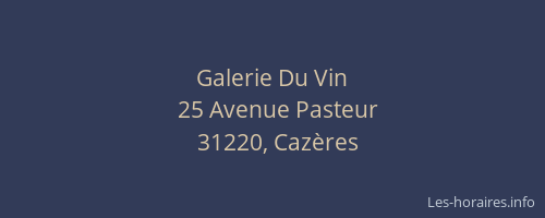 Galerie Du Vin