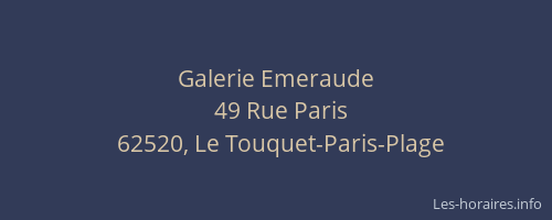 Galerie Emeraude
