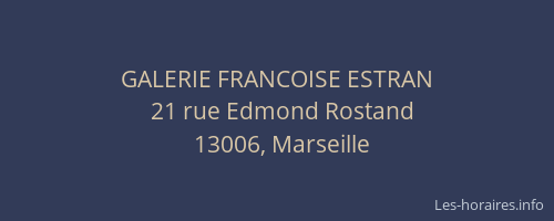 GALERIE FRANCOISE ESTRAN