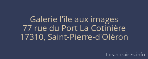 Galerie l'île aux images