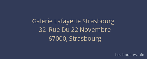 Galerie Lafayette Strasbourg
