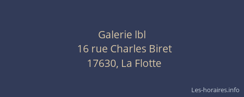 Galerie lbl