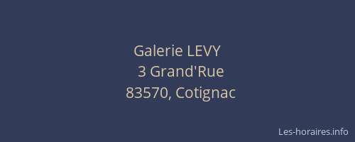 Galerie LEVY
