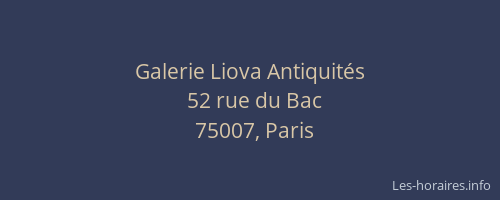 Galerie Liova Antiquités