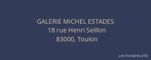 GALERIE MICHEL ESTADES