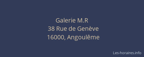 Galerie M.R