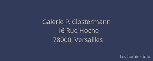 Galerie P. Clostermann