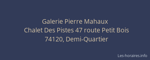 Galerie Pierre Mahaux
