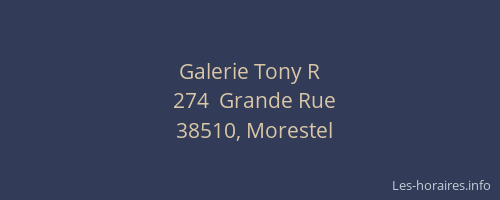 Galerie Tony R