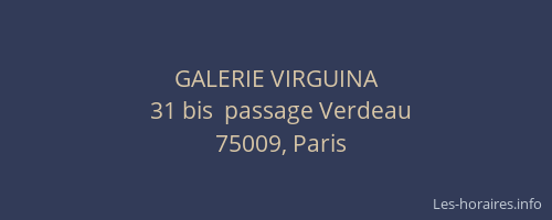 GALERIE VIRGUINA