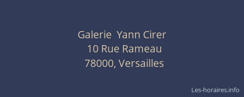Galerie  Yann Cirer