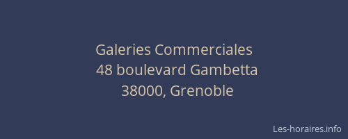 Galeries Commerciales