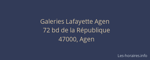 Galeries Lafayette Agen