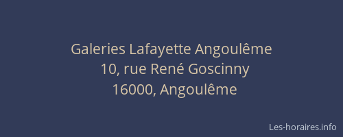 Galeries Lafayette Angoulême