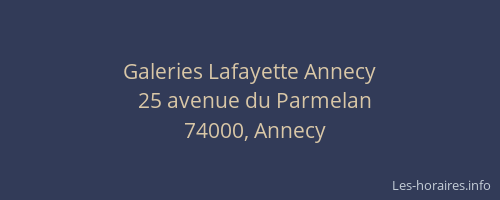 Galeries Lafayette Annecy