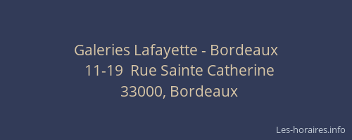 Galeries Lafayette - Bordeaux