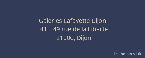 Galeries Lafayette Dijon