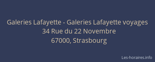 Galeries Lafayette - Galeries Lafayette voyages