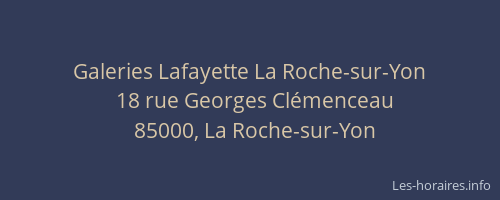 Galeries Lafayette La Roche-sur-Yon