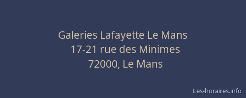 Galeries Lafayette Le Mans