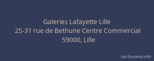 Galeries Lafayette Lille