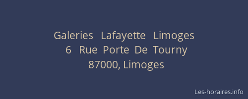 Galeries   Lafayette   Limoges