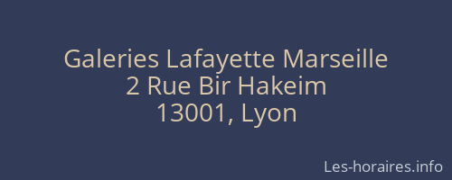 Galeries Lafayette Marseille