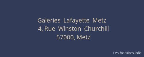 Galeries  Lafayette  Metz