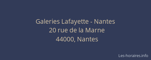 Galeries Lafayette - Nantes