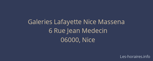 Galeries Lafayette Nice Massena