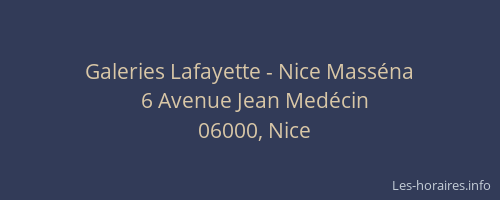 Galeries Lafayette - Nice Masséna