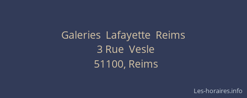 Galeries  Lafayette  Reims