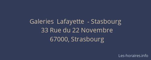 Galeries  Lafayette  - Stasbourg