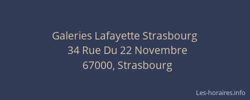 Galeries Lafayette Strasbourg