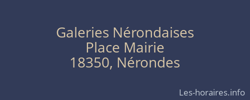 Galeries Nérondaises