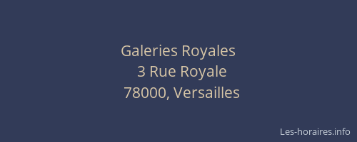 Galeries Royales