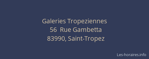 Galeries Tropeziennes